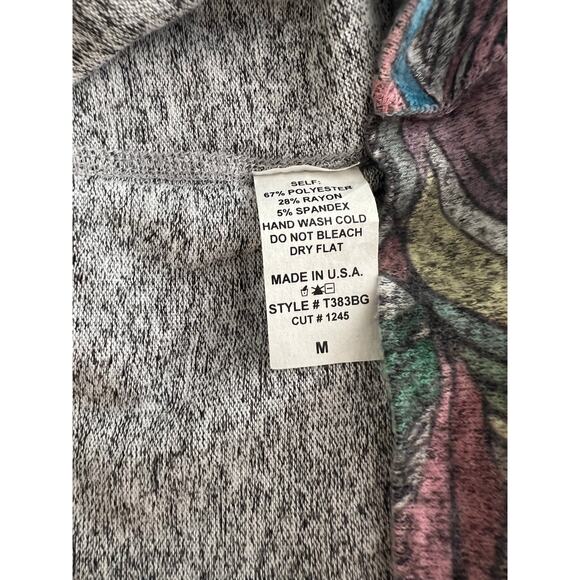 Inoah Abstract Wearable Art Hoodie Shirt w Front Pouch Pocket Size Medium JL - Picture 6 of 8